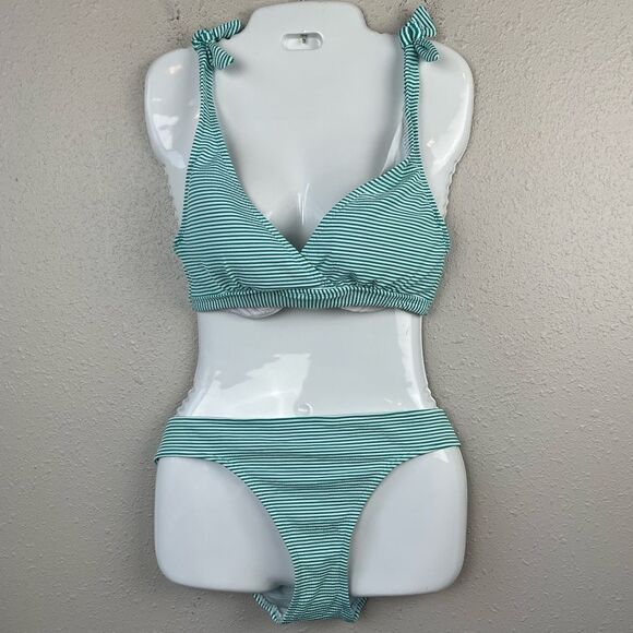 NWOT Lauren Ralph Lauren Two-Piece Bikini Size 10 - Picture 1 of 6